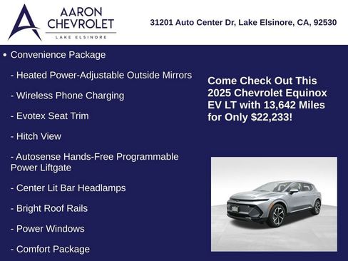 Used 2025 Chevrolet Equinox EV LT w/ Convenience Package image 15