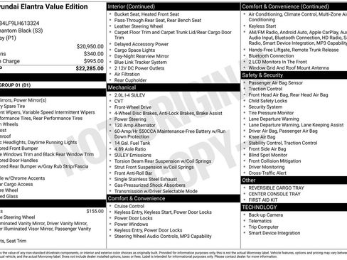 Used 2020 Hyundai Elantra Value Edition FWD image 6