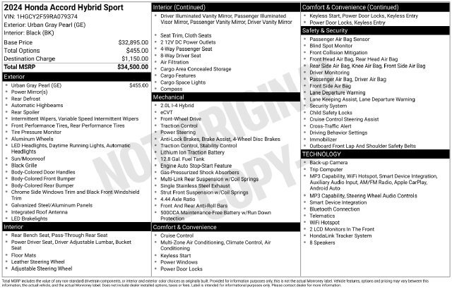Used 2024 Honda Accord Sport image 25