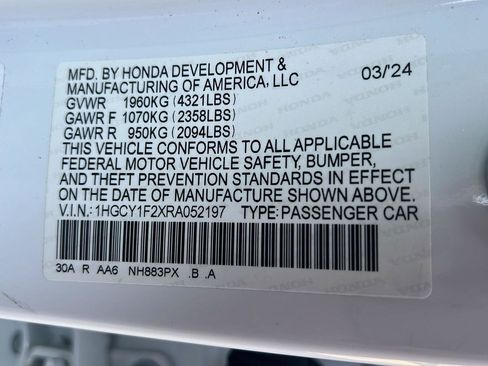 Used 2024 Honda Accord LX image 40