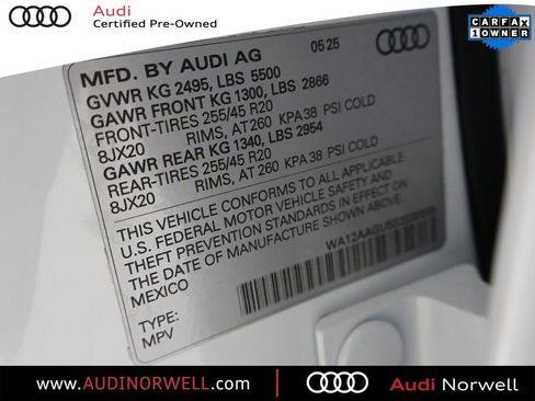 Certified 2025 Audi Q5 2.0T Premium Plus w/ Premium Plus image 3