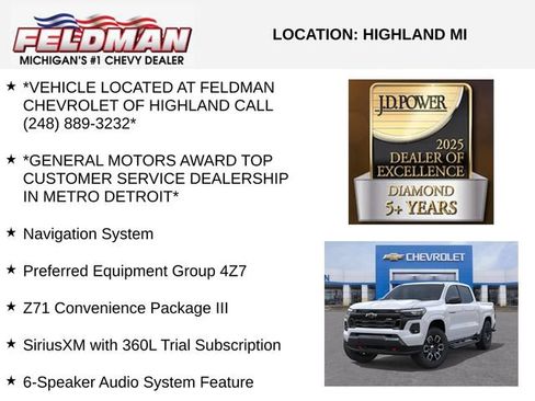 New 2026 Chevrolet Colorado Z71 w/ Z71 Convenience Package 2 AWD/4WD image 3