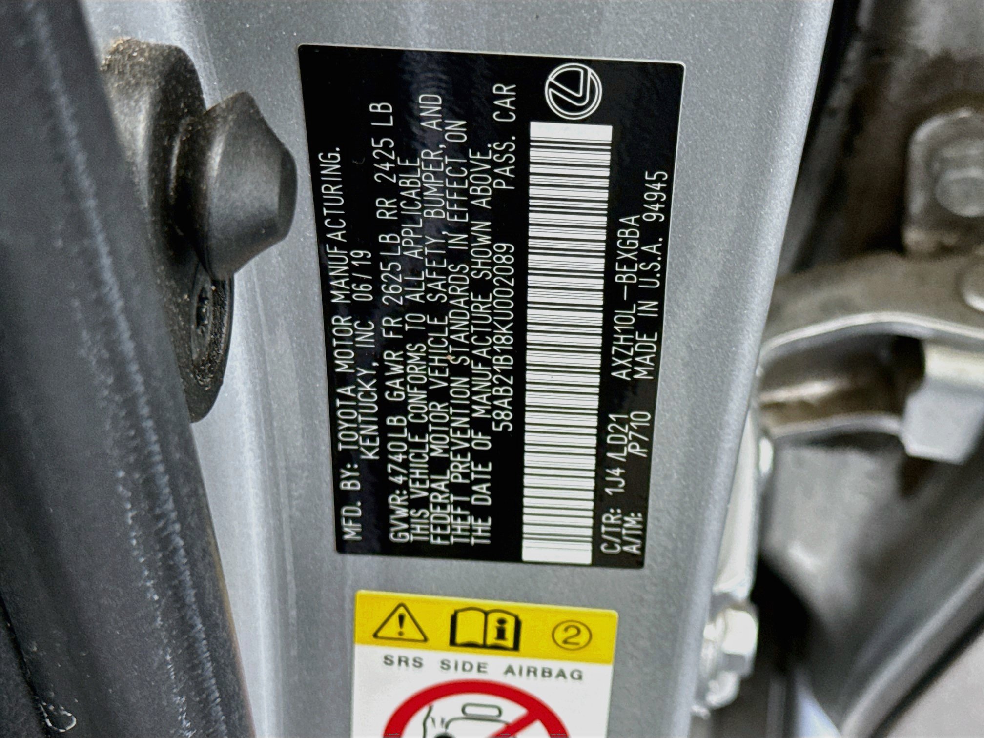 Used 2019 Lexus ES 300h w/ Premium Package FWD image 12