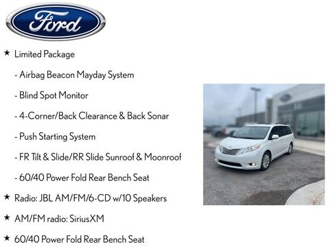 Used 2014 Toyota Sienna Limited FWD image 6