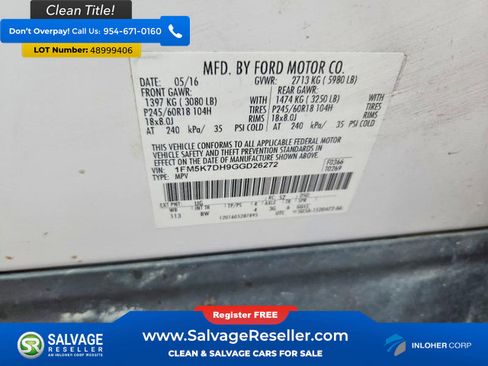 Used 2016 Ford Explorer XLT w/ Equipment Group 202A FWD image 17