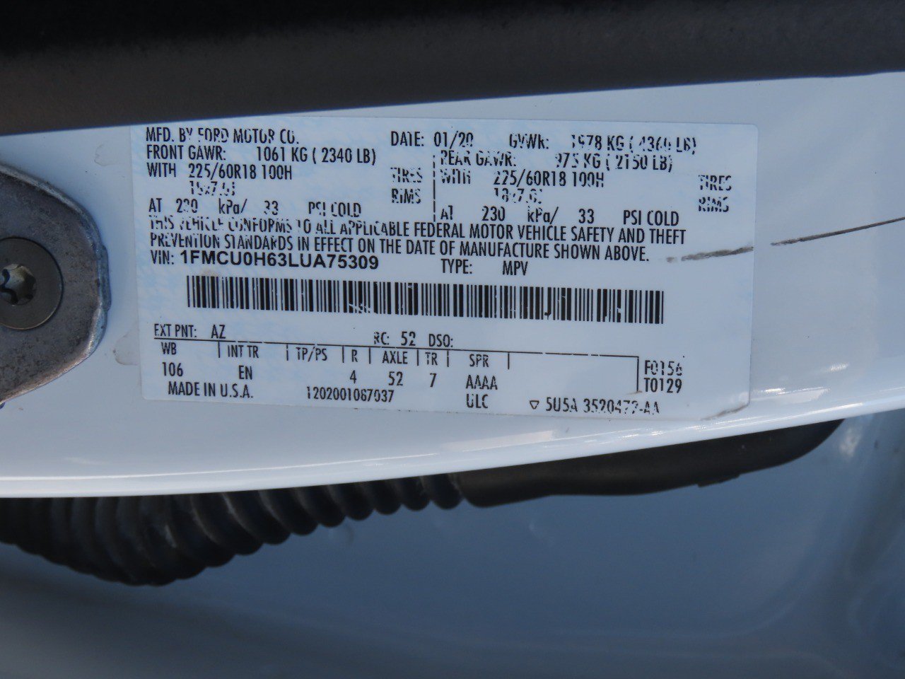 Used 2020 Ford Escape SEL FWD image 33
