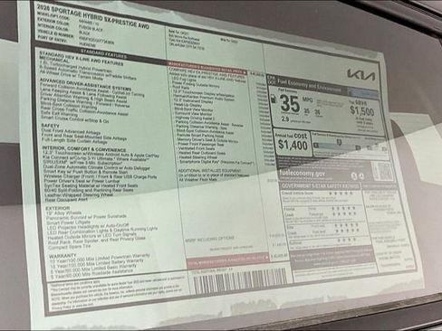 New 2026 Kia Sportage SX Prestige AWD/4WD image 14