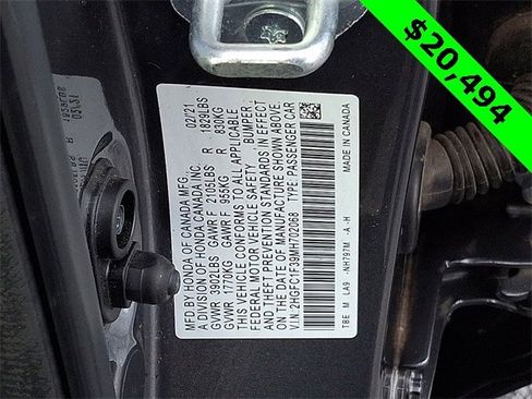 Used 2021 Honda Civic EX image 29
