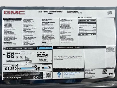 New 2026 GMC Sierra EV Elevation image 21