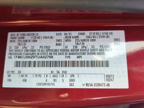 New 2026 Ford Escape ST-Line Select w/ Tech Pack #2 image 19