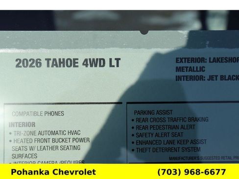 New 2026 Chevrolet Tahoe LT image 30
