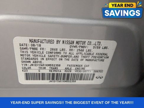 Used 2019 INFINITI Q50 Luxe w/ Essential Package (3.0T Luxe) image 21