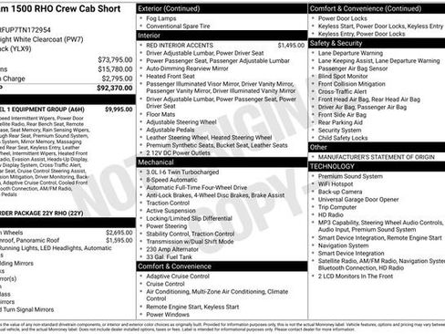 New 2026 RAM 1500 RHO w/ RHO Level 1 Equipment Group AWD/4WD image 22