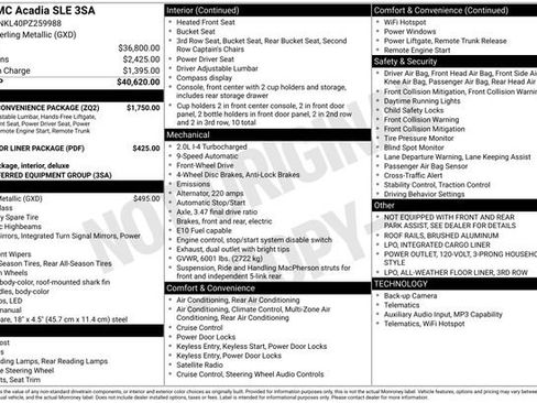 Certified 2023 GMC Acadia SLE w/ Driver Convenience Package FWD image 6