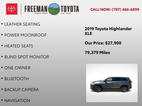 Used 2019 Toyota Highlander XLE AWD/4WD image 5