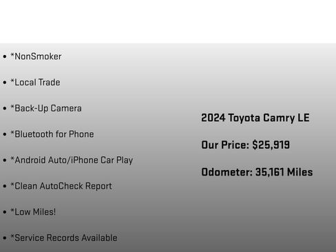 Used 2024 Toyota Camry LE FWD image 6