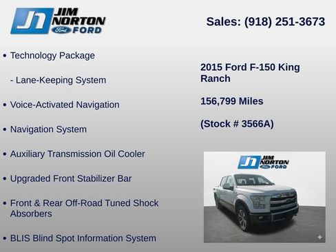 Used 2015 Ford F150 King Ranch w/ Equipment Group 601A Luxury AWD/4WD image 15