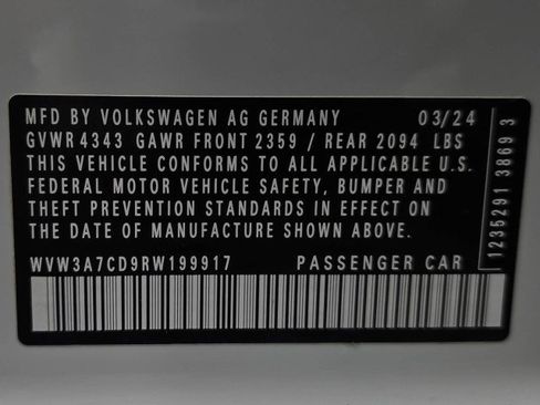 Used 2024 Volkswagen GTI SE FWD image 43