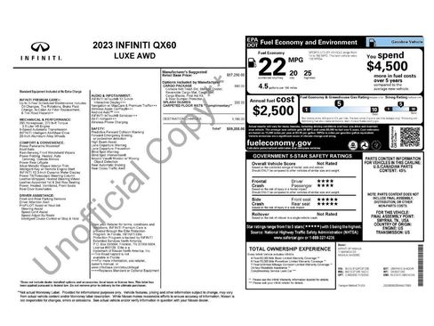Certified 2023 INFINITI QX60 Luxe w/ Cargo Package image 8