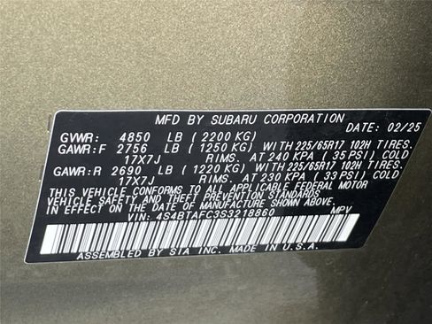 Certified 2025 Subaru Outback Premium AWD/4WD image 34