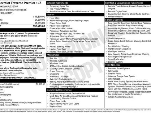 Used 2023 Chevrolet Traverse Premier AWD/4WD image 16