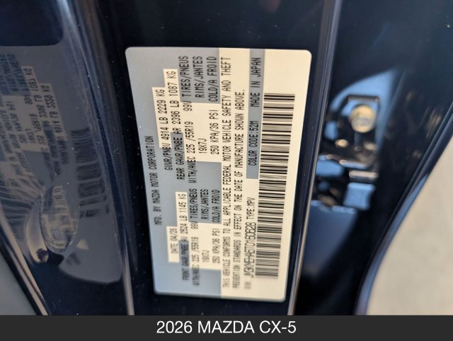 New 2026 MAZDA CX-5 2.5 S w/ Premium Plus Package AWD/4WD image 27