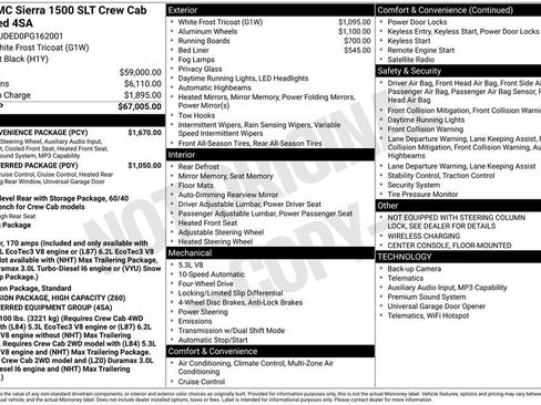 Used 2023 GMC Sierra 1500 SLT w/ SLT Convenience Package AWD/4WD image 2