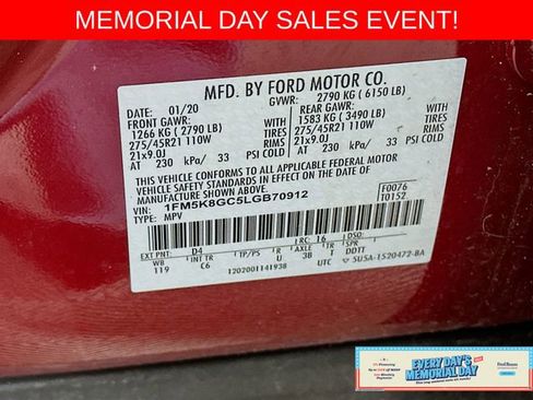 Certified 2020 Ford Explorer ST w/ ST Street Pack AWD/4WD image 35