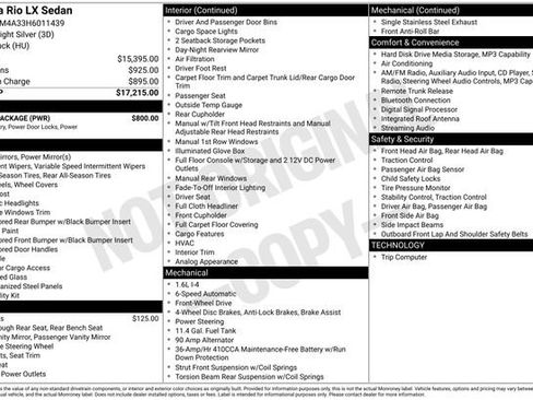 Used 2017 Kia Rio LX w/ Power Package image 15