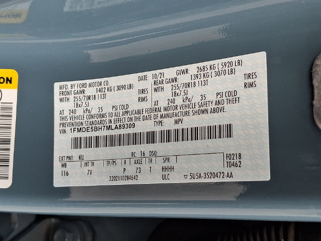 Used 2021 Ford Bronco Outer Banks AWD/4WD image 15