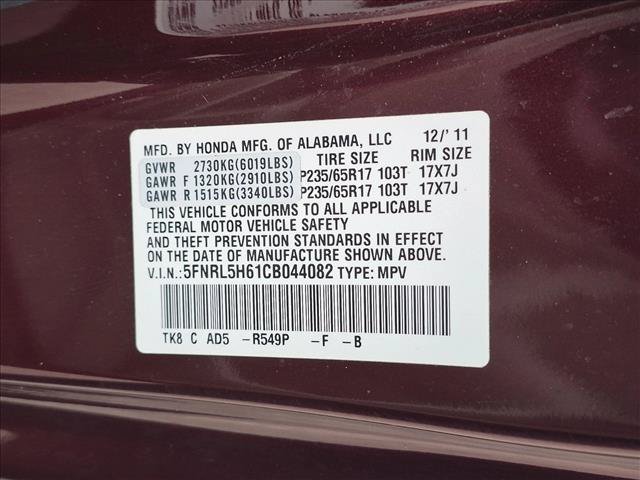 Used 2012 Honda Odyssey EX-L image 22
