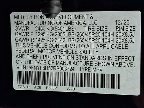 Certified 2024 Honda Passport EX-L image 30