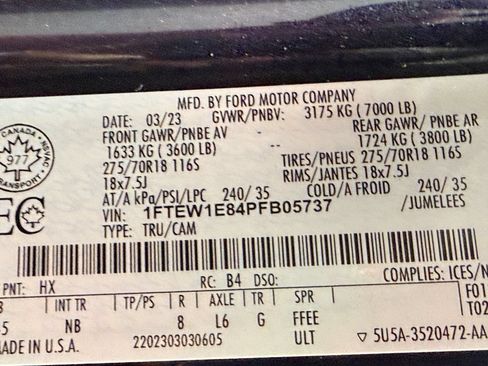 Used 2023 Ford F150 Tremor w/ Equipment Group 402A High AWD/4WD image 55