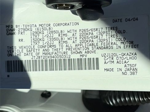 Used 2004 Lexus GX 470 image 23