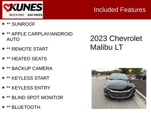 Used 2023 Chevrolet Malibu LT w/ Driver Confidence Package FWD image 2