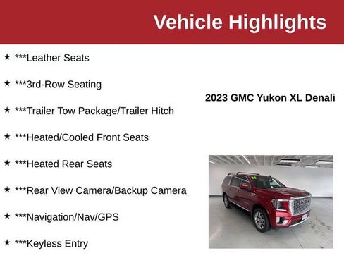 Used 2023 GMC Yukon XL Denali AWD/4WD image 10