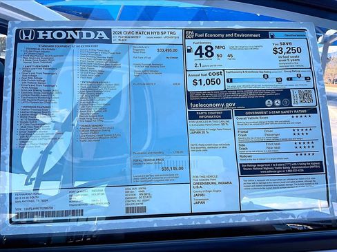 New 2026 Honda Civic Sport Touring image 18