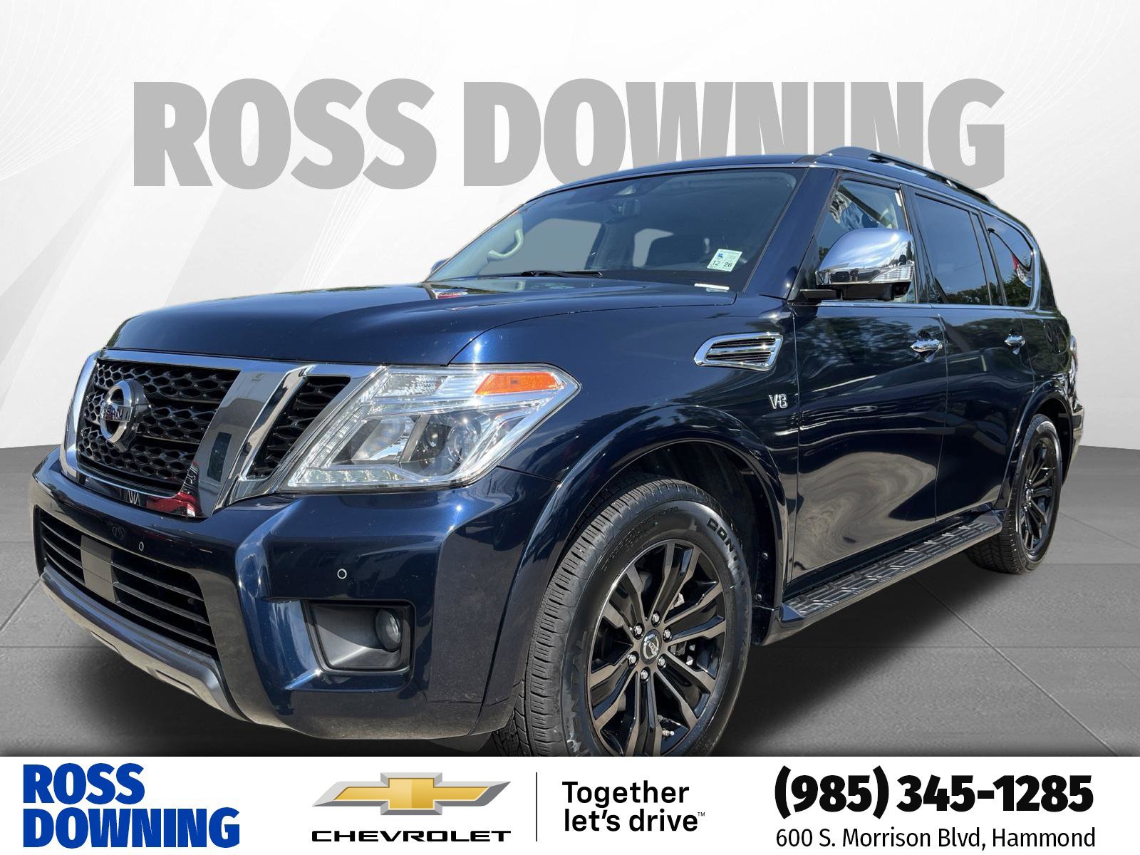Used 2019 Nissan Armada Platinum w/ Captain's Chairs Package RWD image 1