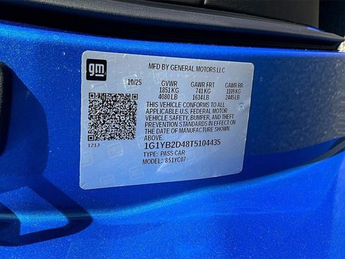 New 2026 Chevrolet Corvette Stingray Preferred Cpe w/ Z51 Performance Package image 11