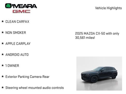 Used 2025 MAZDA CX-50 AWD 2.5 S w/ Preferred Package image 7