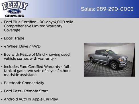 Certified 2022 Ford F150 XLT w/ Equipment Group 302A High AWD/4WD image 4