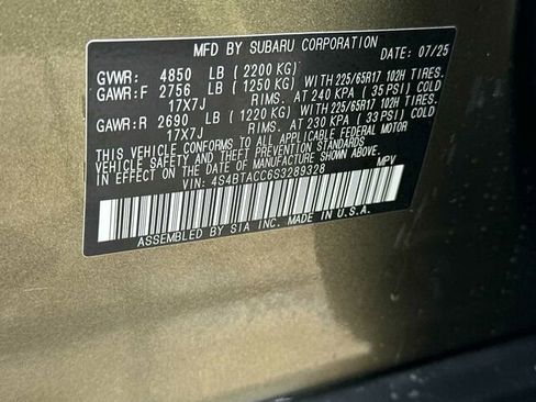 Certified 2025 Subaru Outback Premium w/ Popular Package #1 image 34