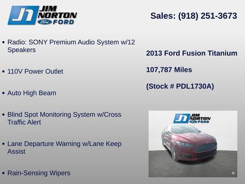 Used 2013 Ford Fusion Titanium w/ Titanium Driver Assist Pkg FWD image 14