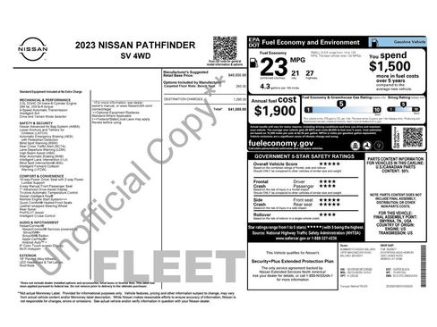 Used 2023 Nissan Pathfinder SV AWD/4WD image 16