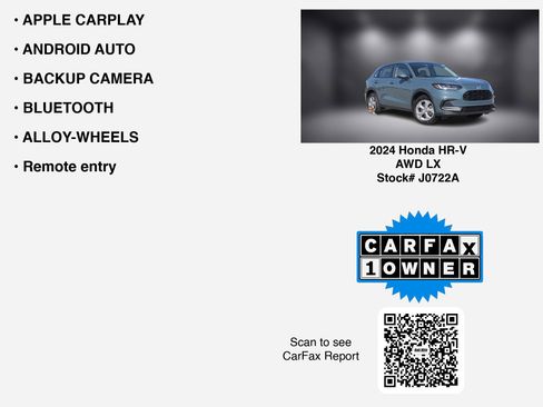 Used 2024 Honda HR-V LX image 7