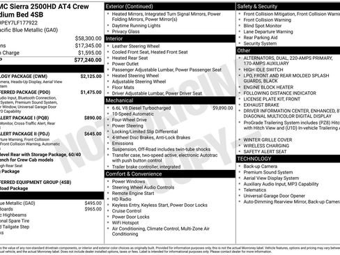 Used 2020 GMC Sierra 2500 AT4 w/ Technology Package image 37