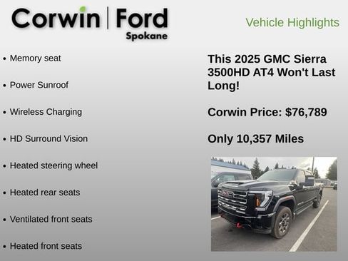 Used 2025 GMC Sierra 3500 AT4 w/ AT4 Premium Plus Package AWD/4WD image 17