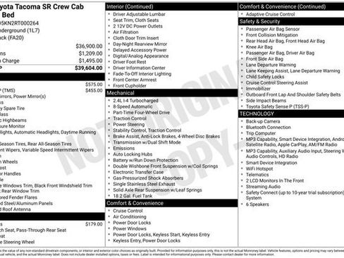 Used 2024 Toyota Tacoma SR AWD/4WD image 23