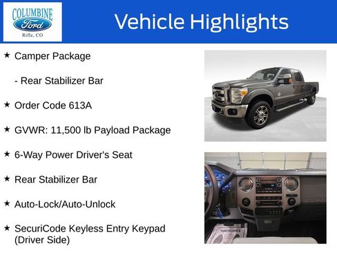 Used 2015 Ford F350 XLT w/ XLT Premium Package AWD/4WD image 12