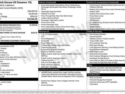 Used 2020 Buick Encore GX Essence w/ Experience Buick Package FWD image 13